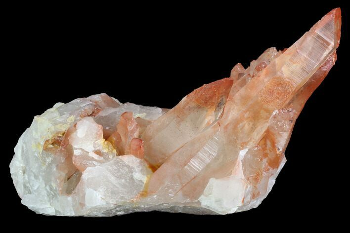 Natural, Red Quartz Crystal Cluster - Morocco #88910